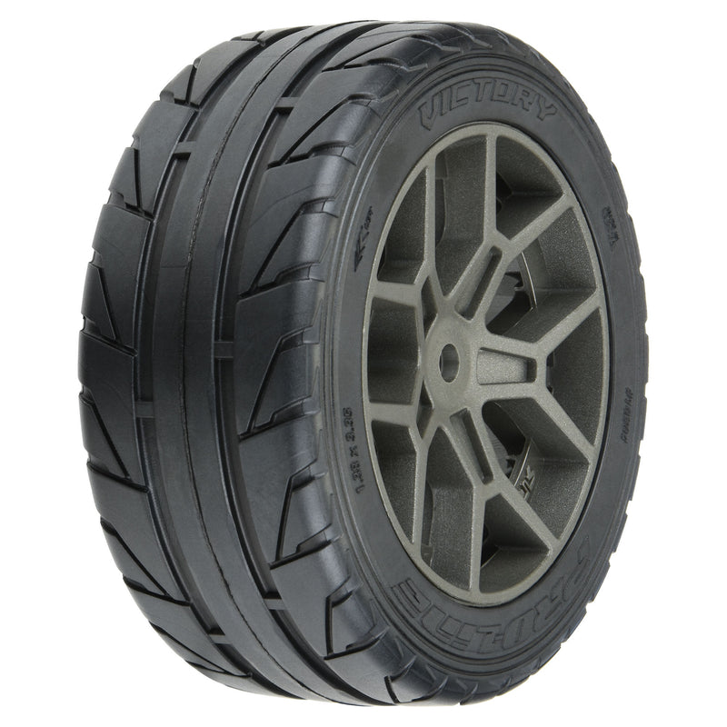 1/8 Vector S3 Front/Rear 35/85 2.4 Belted Mounted Tires 14