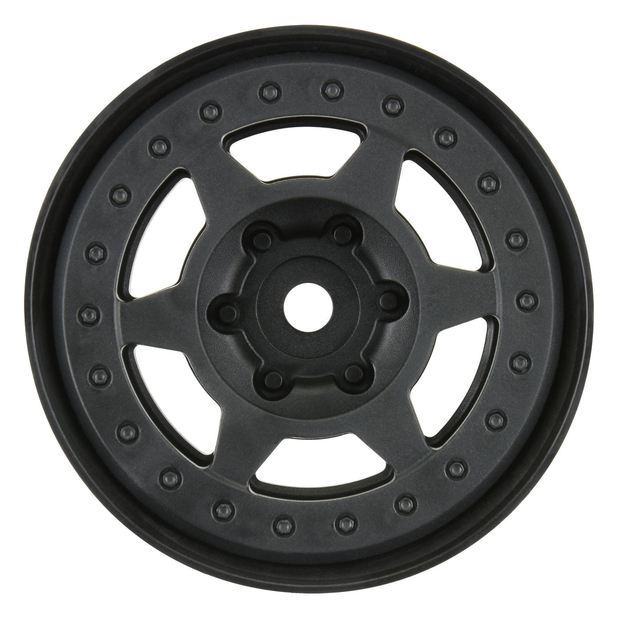 1/10 Holcomb F/R 1.9 12mm Crawler Bead-Loc Wheels (2) Black