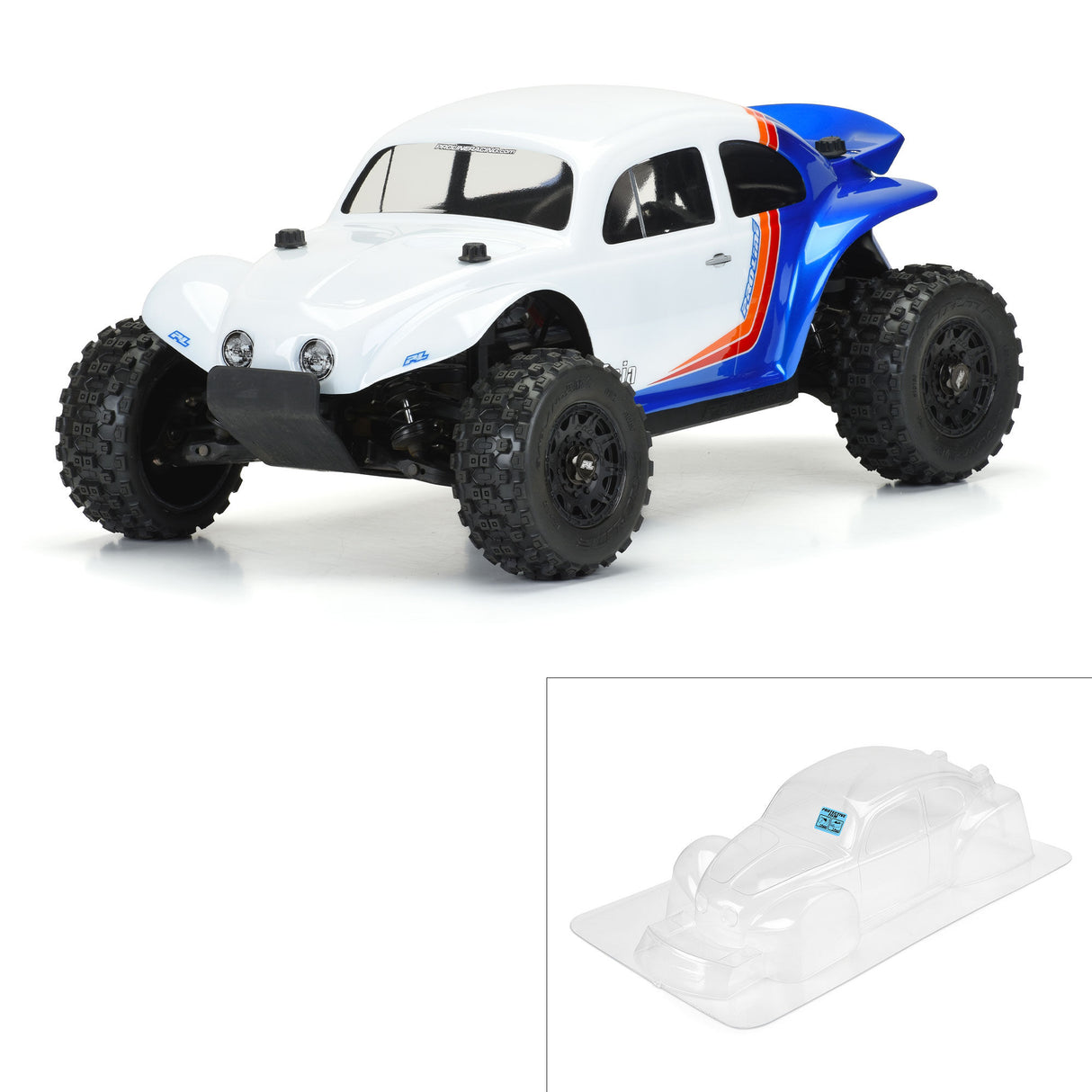 1/10 VW Baja Bug Clear Body: Short Course