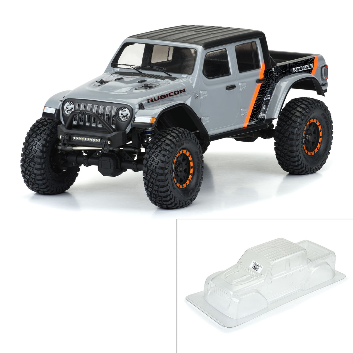 1/10 2020 Jeep Gladiator Clear Body 12.3 (313mm) Wheelbase