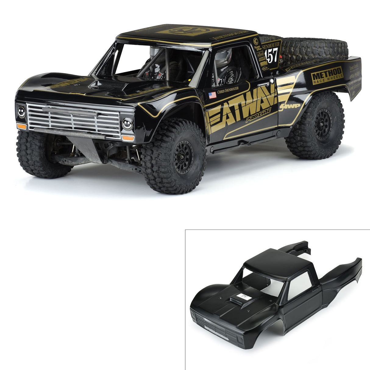 1/7 Pre-Cut 1967 Ford F-100 Heatwave Black: Unlimited Desert