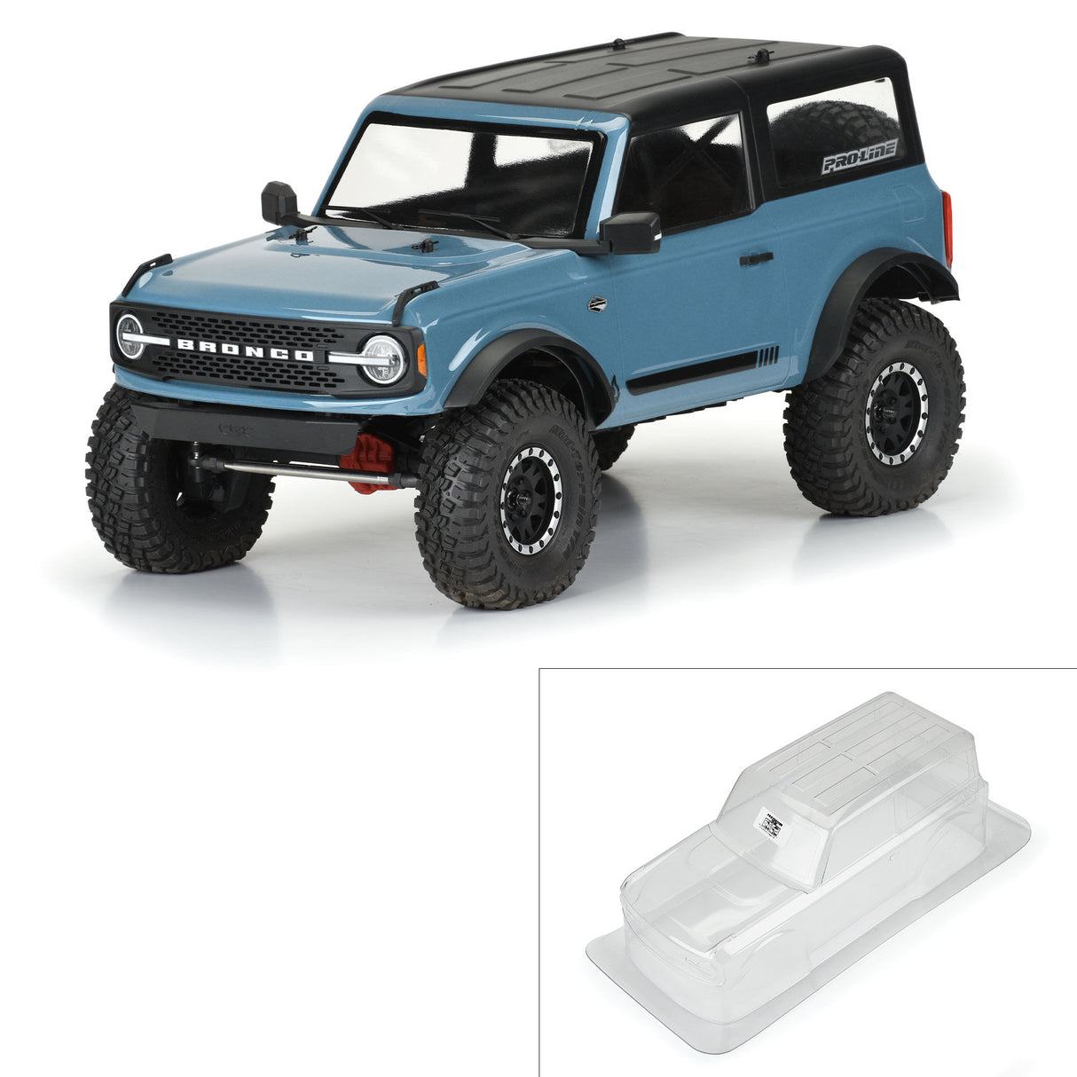 1/10 2021 Ford Bronco Clear Body Set 11.4 Wheelbase: Crawle