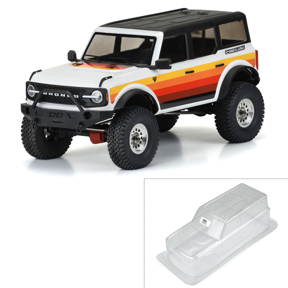 1/10 2021 Ford Bronco Clear Body Set 12.3 Wheelbase: Crawle