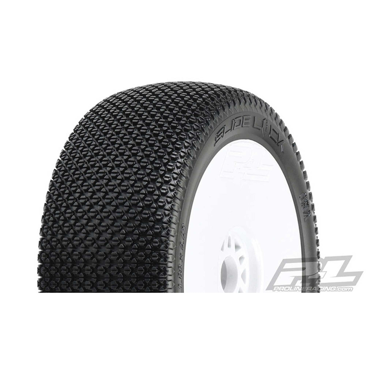 1/8 Slide Lock M3 Front/Rear Buggy Tires Mounted 17mm White