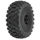 1/8 Badlands MX M2 Front/Rear Buggy Tires Mounted 17mm Black