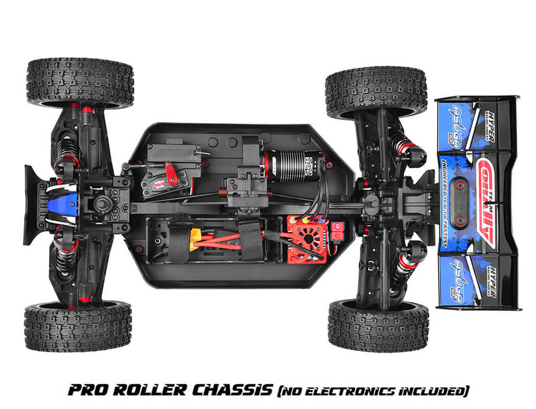 CORALLY ASUGA XLR 6S ROLLER BUGGY CHASSIS - BLUE (Rolling Chassis Only)