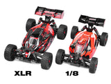 CORALLY ASUGA XLR 6S ROLLER BUGGY CHASSIS - RED (Rolling Chassis Only)