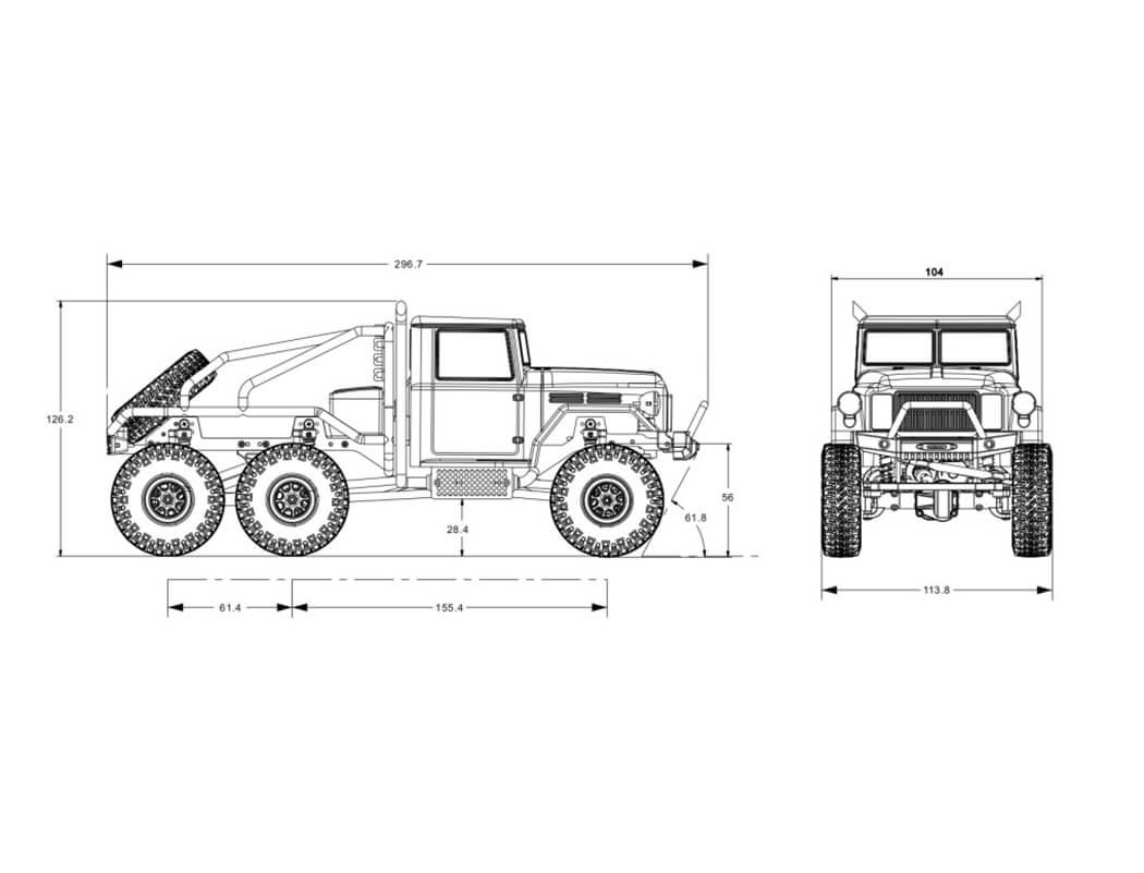 FTX OUTBACK MINI X SIXER 1:18 TRAIL READY-TO-RUN - GREY