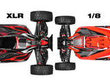 CORALLY ASUGA XLR 6S ROLLER BUGGY CHASSIS - RED (Rolling Chassis Only)