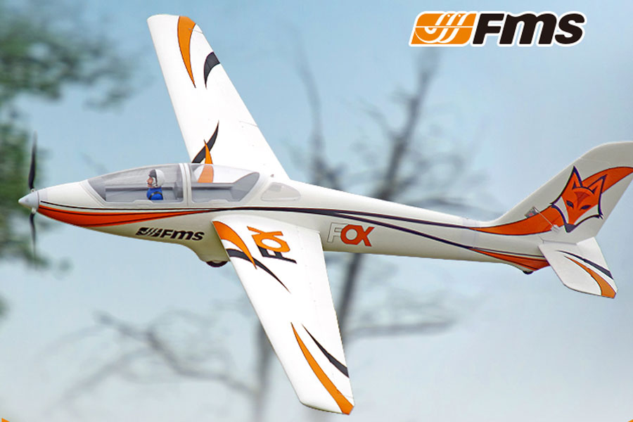 FMS 3000MM FOX GLIDER ARTF W/O TX/RX/BATT