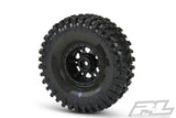 PROLINE HYRAX 1.9 Inch G8 TYRES ON IMPULSE BLK/SILV B/LOCK WHEELS - PL10128-13