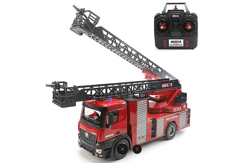 HUINA 1/14 FIRE TRUCK WITHLADDER AND HOSE