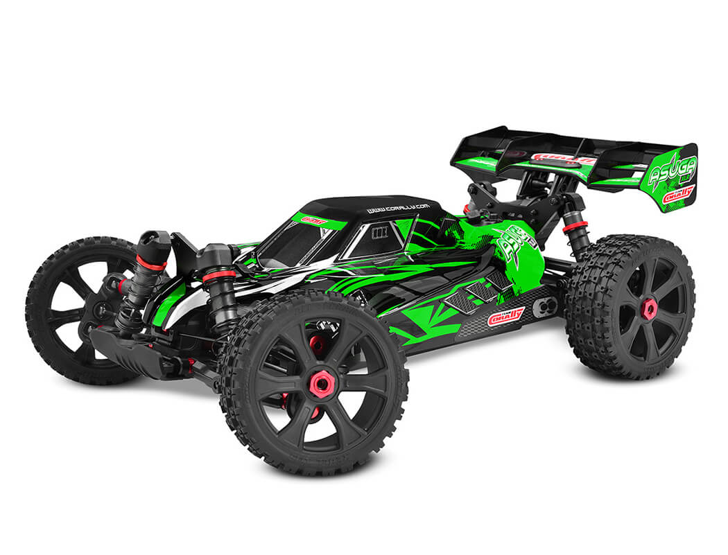 CORALLY ASUGA XLR 6S ROLLER BUGGY CHASSIS - GREEN (Rolling Chassis Only)