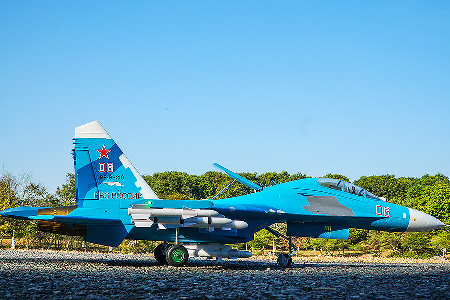 FMS TWIN 70MM EDF SU-27 ARTF MODEL - BLUE