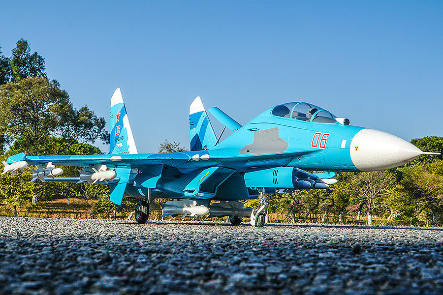 FMS TWIN 70MM EDF SU-27 ARTF MODEL - BLUE