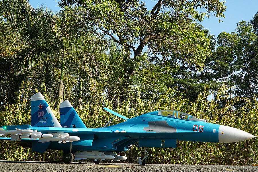 FMS TWIN 70MM EDF SU-27 ARTF MODEL - BLUE