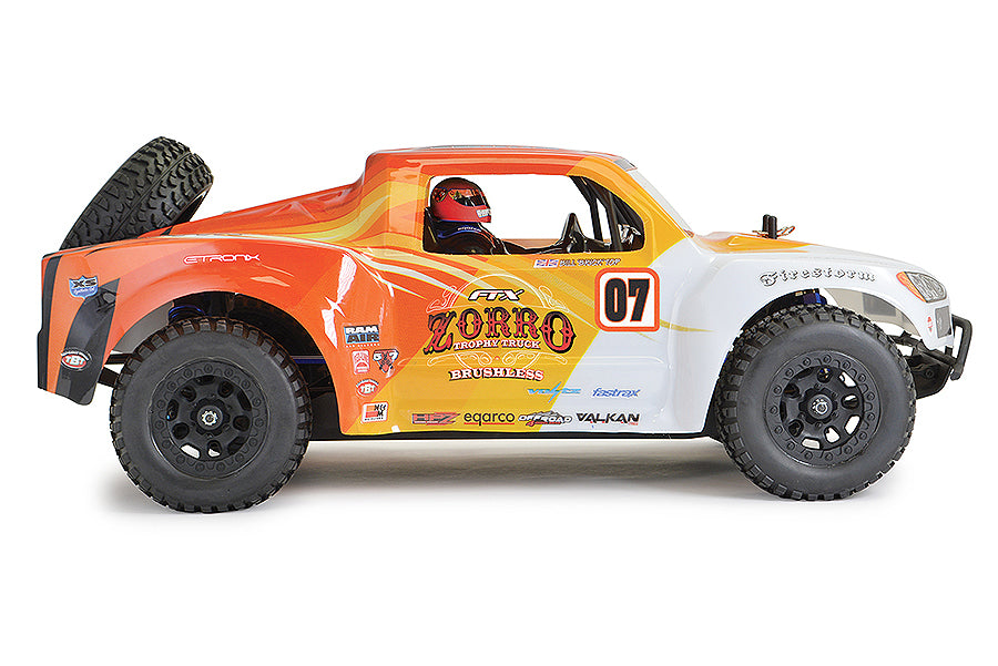 FTX ZORRO 1/10 TROPHY TRUCK EP BRUSHLESS 4WD RTR-ORANGE/WHITE