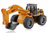 HUINA 2.4G 6CH RC EXCAVATOR W/DIE CAST BUCKET - Ready to Dig