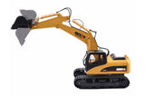 HUINA 1/14TH SCALE RC EXCAVATOR 2.4G 15CH W/DIE CAST BUCKET - Ready to Excavate