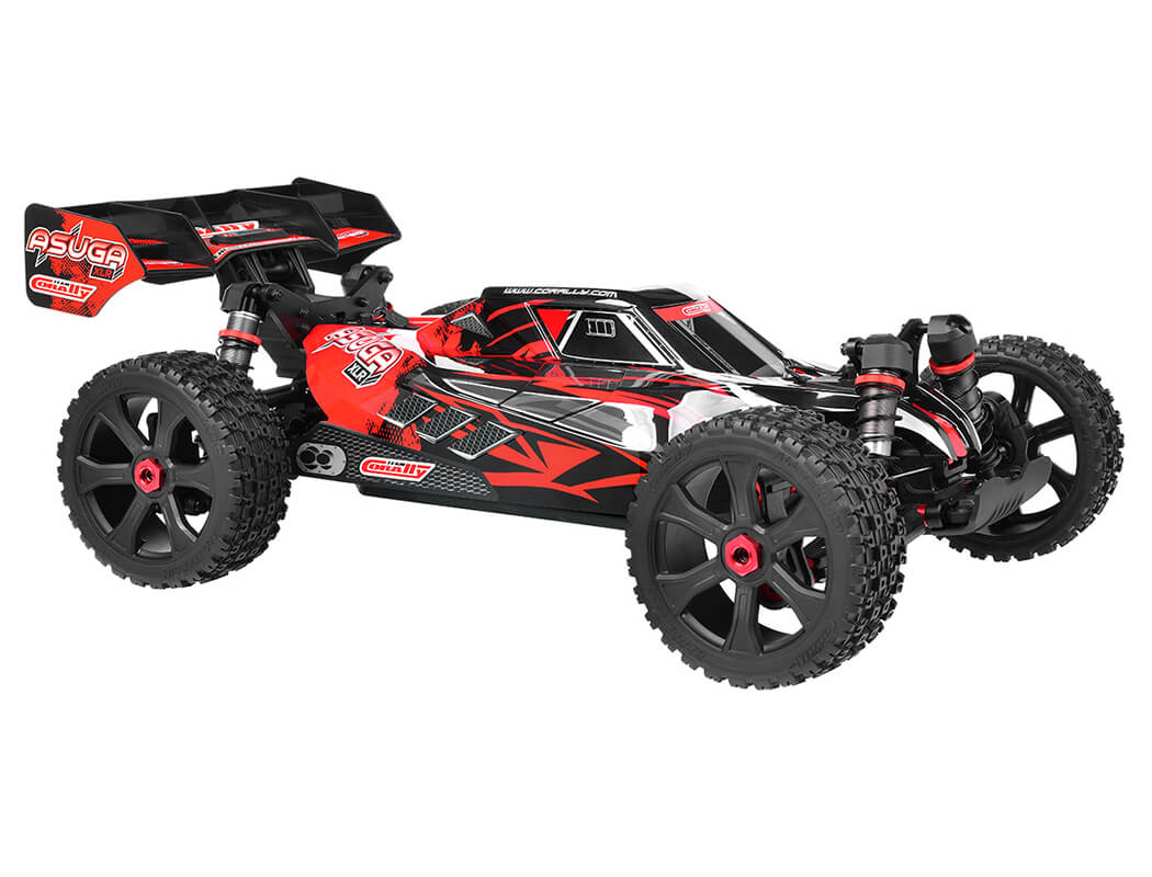 CORALLY ASUGA XLR 6S ROLLER BUGGY CHASSIS - RED (Rolling Chassis Only)