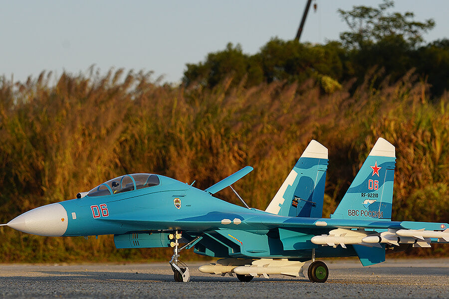 FMS TWIN 70MM EDF SU-27 ARTF MODEL - BLUE