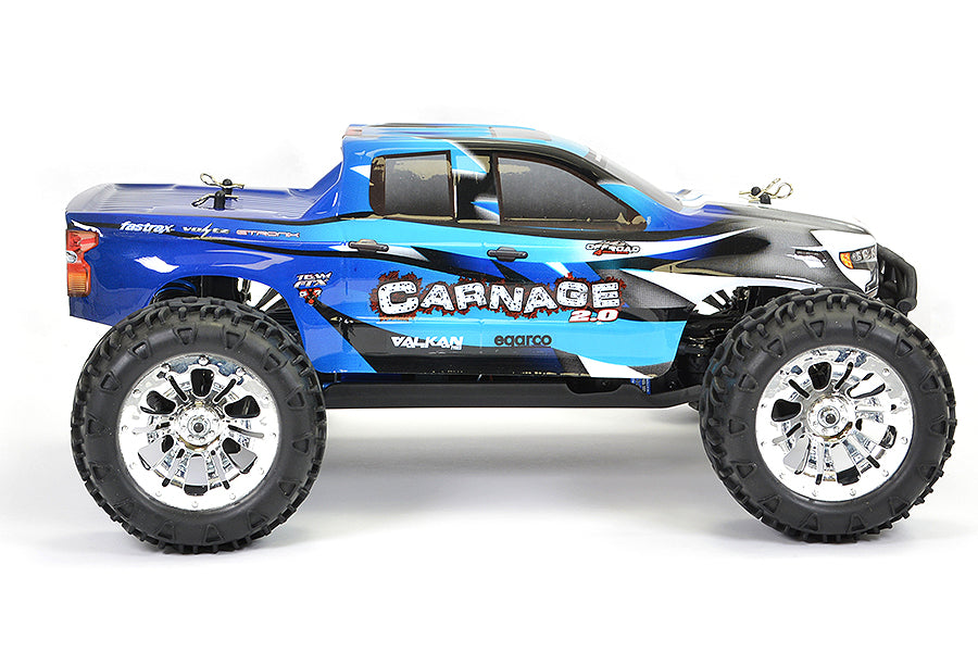 FTX CARNAGE 2.0 1/10 BRUSHED TRUCK 4WD Ready to Run - BLUE