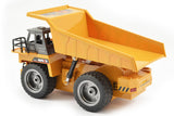 HUINA 2.4G 6CH RC DUMP TRUCK W/DIE CAST CAB - Ready to Dump