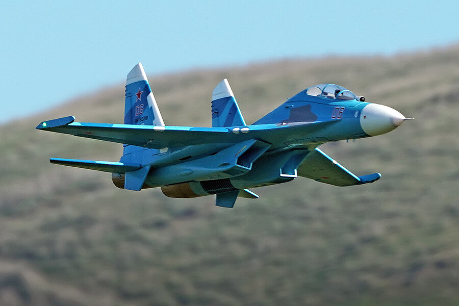 FMS TWIN 70MM EDF SU-27 ARTF MODEL - BLUE