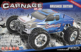 FTX CARNAGE 2.0 1/10 BRUSHED TRUCK 4WD Ready to Run - BLUE