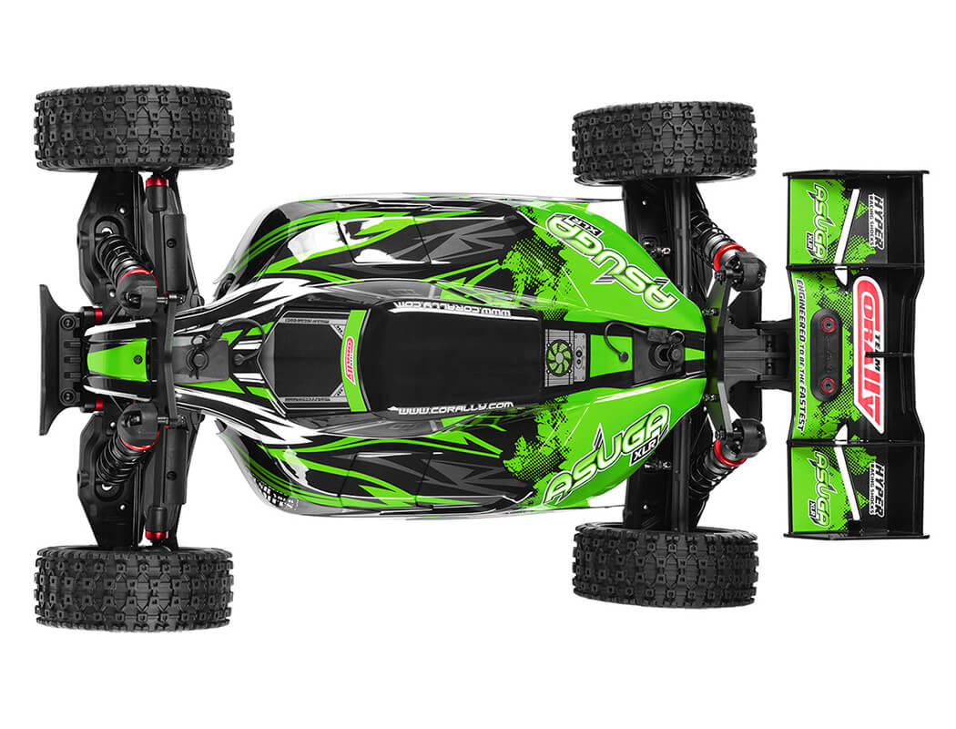 CORALLY ASUGA XLR 6S ROLLER BUGGY CHASSIS - GREEN (Rolling Chassis Only)