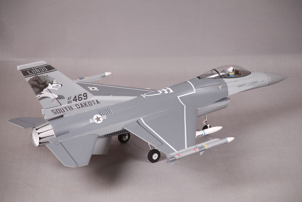 FMS F16 875MM JET FIGHTER 70MM EDF ARTF GREY Without  TX/RX/BATT