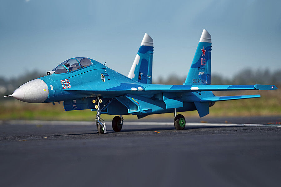 FMS TWIN 70MM EDF SU-27 ARTF MODEL - BLUE