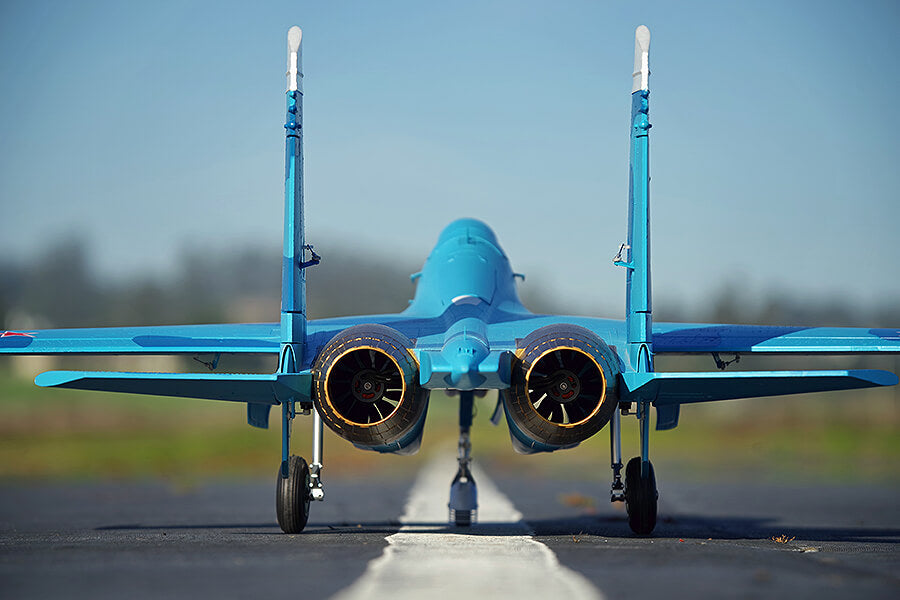 FMS TWIN 70MM EDF SU-27 ARTF MODEL - BLUE