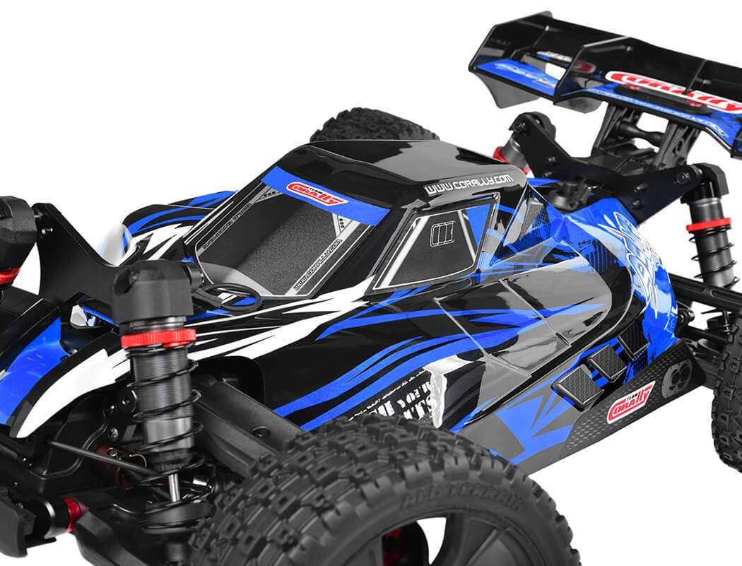 CORALLY ASUGA XLR 6S ROLLER BUGGY CHASSIS - BLUE (Rolling Chassis Only)