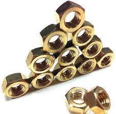 M4 Brass Nuts x 10