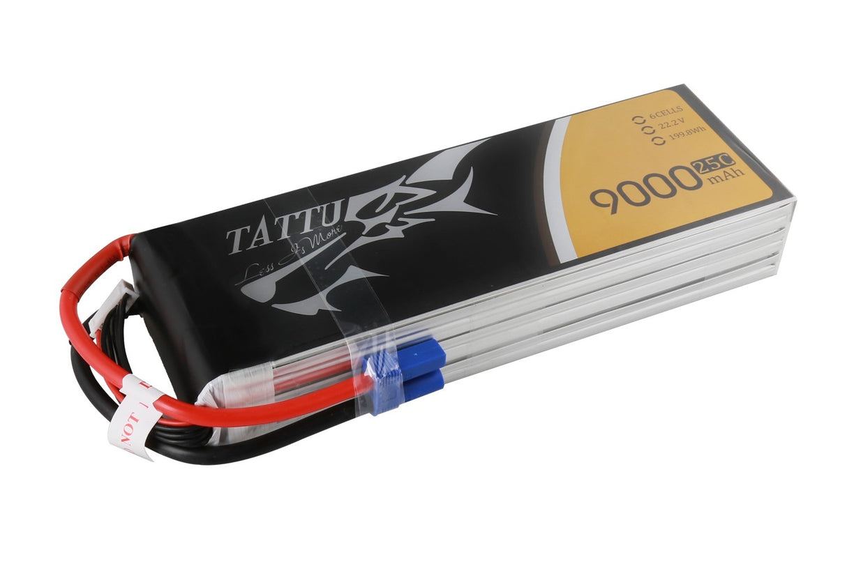 Gens ace Battery LiPo 6S 22.2V-9000-25C (EC5) 208x73x37mm 1100g