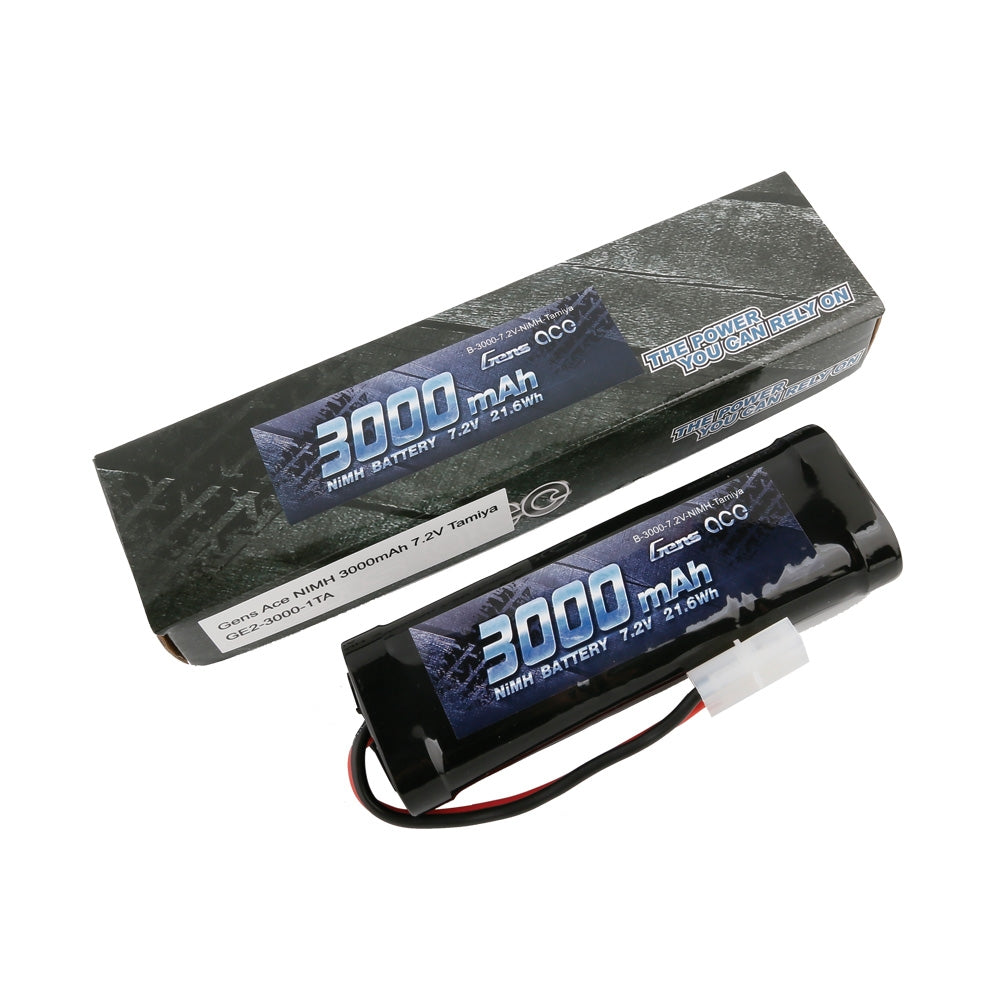 Gens ace Battery NiMh 7.2V-3000Mah (Tamiya) 135x48x25mm 350g