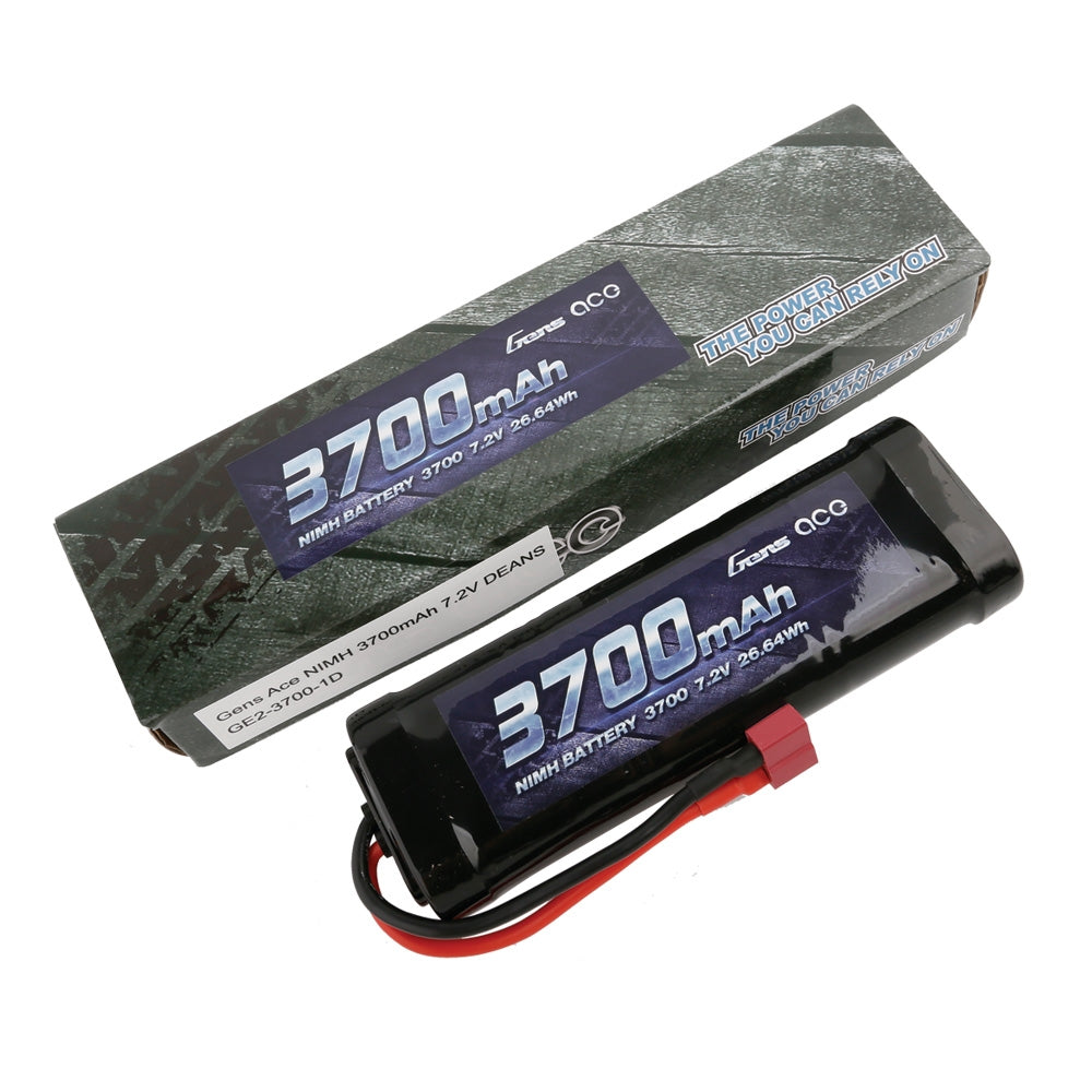 Gens ace Battery NiMh 7.2V-3700Mah (Deans) 135x48x25mm 365g