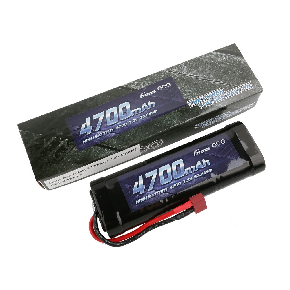 Gens ace Battery NiMh 7.2V-4700Mah (Deans) 135x48x25mm 415g