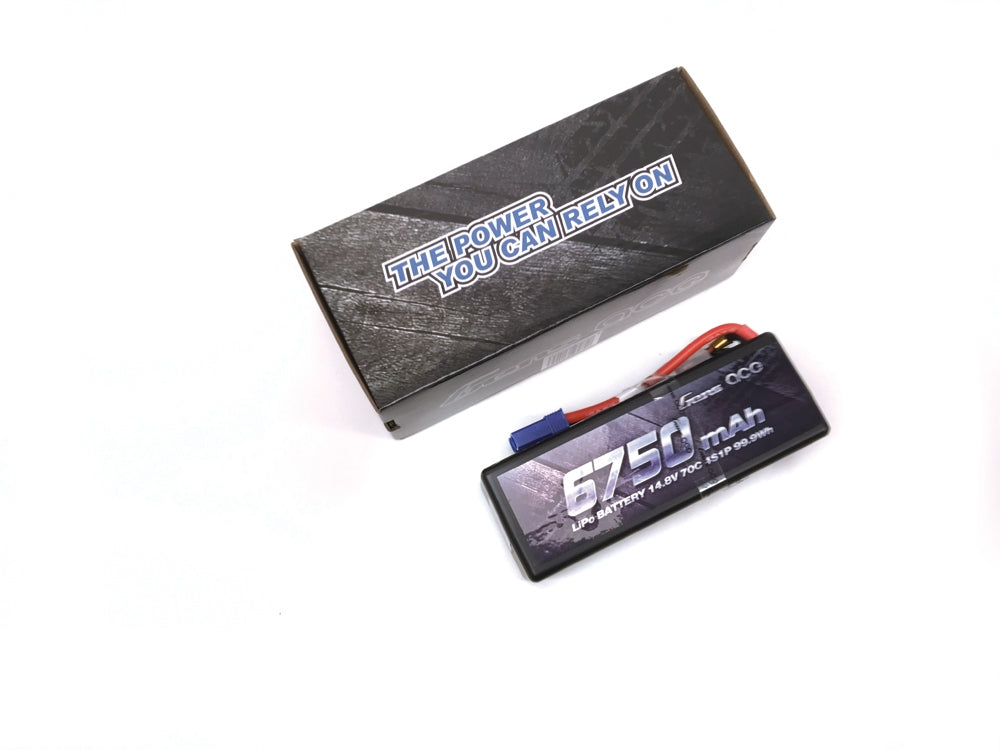 Gens ace Battery LiPo 4S 14.8V-70C-6750 (EC5) 139x48x50mm 590g