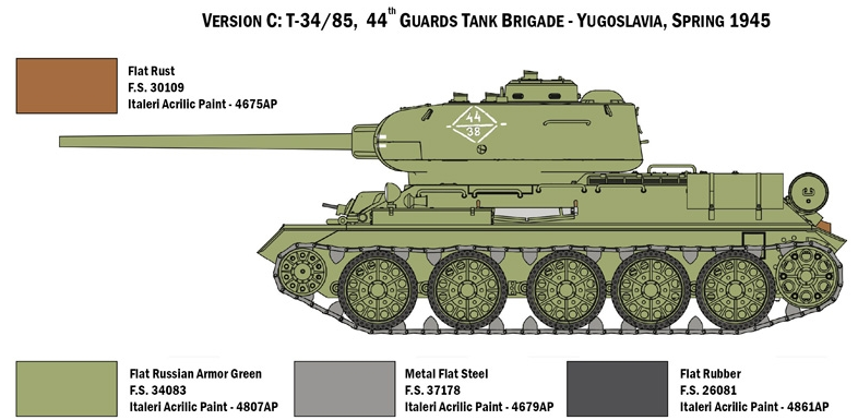 Italeri 1/35 T34/85 Zavod 183 Mod. 1944 IT6545