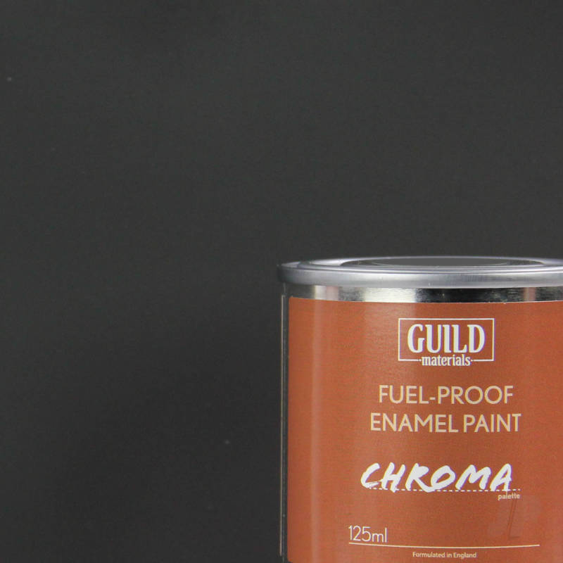 Matt Enamel Fuel-Proof Paint Chroma Black (125ml Tin) (FL6303)
