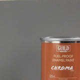 Matt Enamel Fuel-Proof Paint Chroma Dark Grey (125ml Tin) (FL6311)