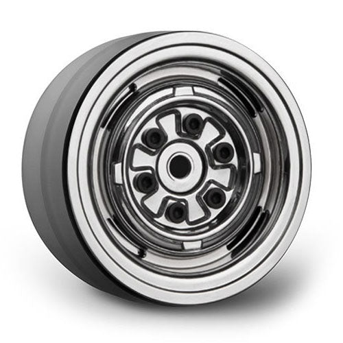 GMADE 1.9 VR01 BEADLOCK WHEELS (CHROME) (2)