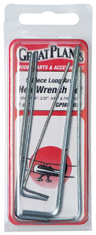 Great Planes 5 Piece Hex Wrench Set GPMR8021