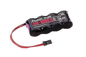 Receiver Battery GRAUPNER 4-N-1000 2/3 AA NiMH 4.8 V (4.8V) 1000mAH