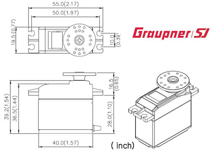 Graupner HBS 760 BB Speed 19.5mm HV BL Digital Servo