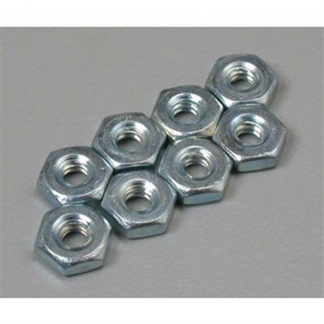 Great Planes Hex Nuts 6-32 8 per pack
