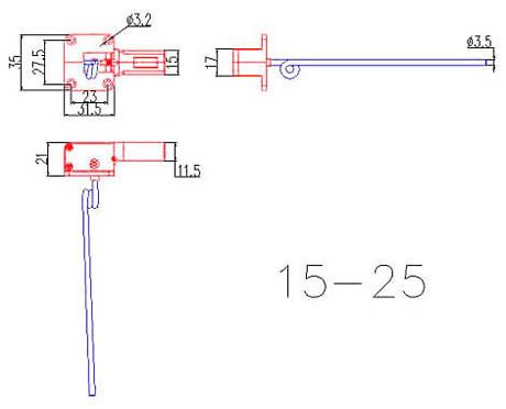 E-Flite 15 - 25 Tricycle Electric Retracts