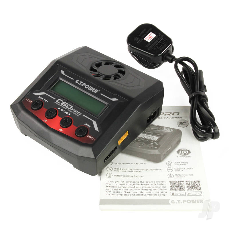 GT C6D Pro 100W AC/DC 12A Intelligent Charger / Discharger (UK)